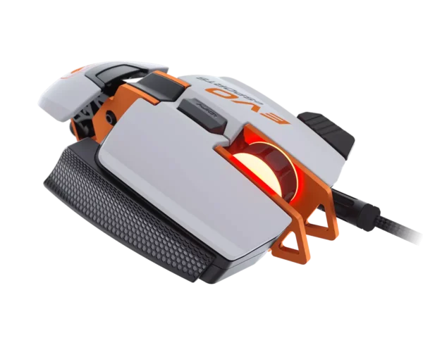 La souris Cougar Gaming 700M EVO offre une personnalisation et une performance ultime pour les gamers avec un capteur optique avancé de 16000 DPI et un système de poids ajustable pour une ergonomie optimale.