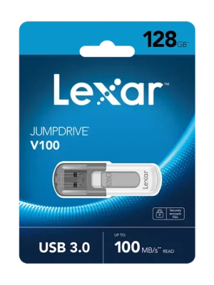 Clé USB Lexar 3.0 V100 128 Go : stockage rapide et robuste