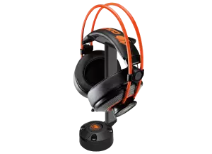 Le support de casque Cougar Gaming Bunker S offre une solution de rangement pratique et sécurisée pour votre casque gaming. La base en caoutchouc antidérapante assure une stabilité maximale.