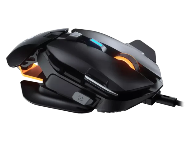 La souris Cougar Gaming DualBlader offre une précision de suivi exceptionnelle grâce à son capteur optique avancé de 16000 DPI.