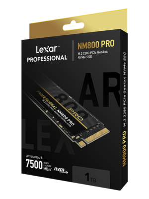 Accélérez votre stockage avec le SSD Nvme NM800 PRO de Lexar. Vitesse de lecture et d'écriture ultra-rapides pour des transferts de données rapides et des temps de chargement réduits. Le choix parfait pour l'édition vidéo 4K et le gaming haute définition.